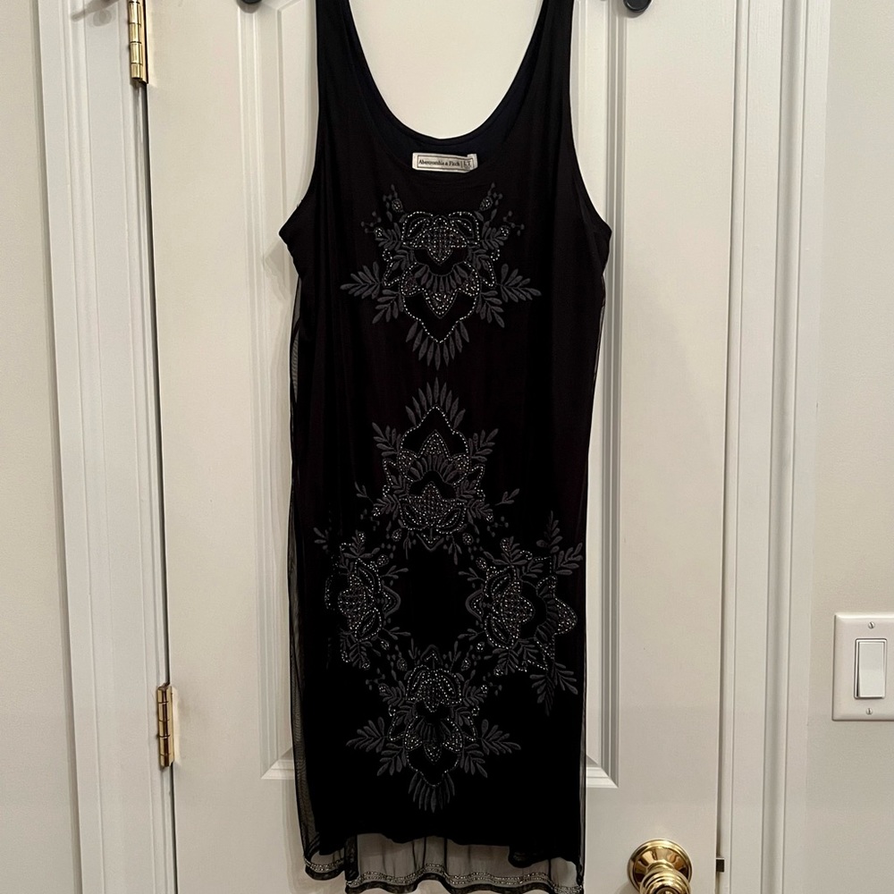 Abercrombie Black Beaded Dress